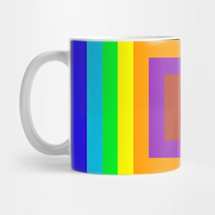 Multi coloured small squares background Mug